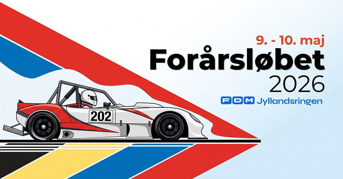 program og tidsplan for forårsløbet på Jyllandsringen